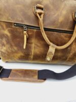 crazy horse leather duffel bag