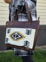 Leather duffel bag for kids, kids bag, tote bag western purse laptop bag ranch hand (5)