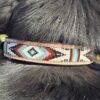 Leather Dog Collar - Peachy Keen - Beaded