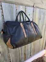 vintage travel bag duffel bag ranch hand leather mens bag gym bag western classic rustic bags (17)