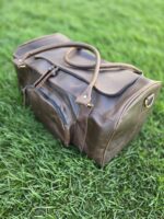 vintage travel bag duffel bag ranch hand leather mens bag gym bag western classic rustic bags (6)