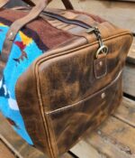 A Saddle Blanket Leather Cowhide bags weekend bag duffel bags tote purse crossbody western fashion travel bag diaper bag western diaper (29)