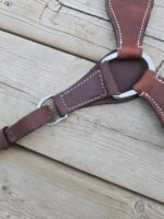 Leather headstall rough out buckstitch breast collar western horse tack for sale (60)