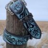Leather Belt - Ocean Drift Western Belt - view 3