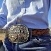 Leather Belt - The Maverick Western Belt - view 2