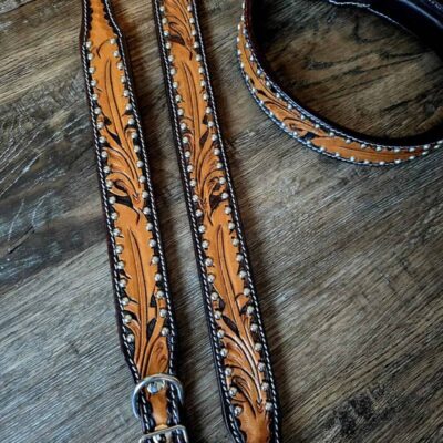 a leather dog collar for sale western sunflower dog collar medium large dog collars ranch hand (57)