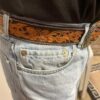 Leather Belt - The Maverick Western Belt - view 6