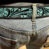 Leather Belt - Ocean Drift Western Belt - view 6