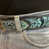Leather Belt - Ocean Drift Western Belt - view 5