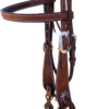 Vaquero Roughout Leather - Browband Headstall - Western Bridle - view 2