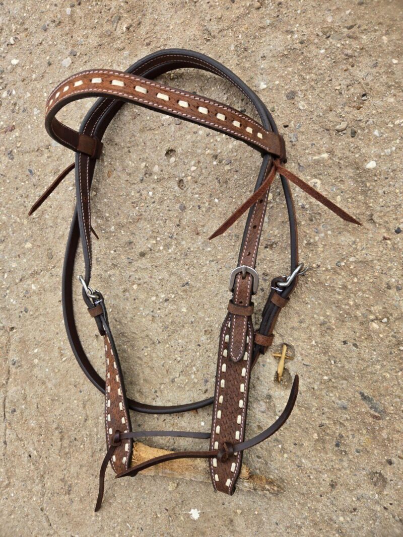 wester n headstall bridle leather roughout western headstall buckstitch breast collar western (10)