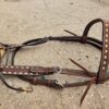 Wrangler Roughout Browband Headstall - White Buckstitch - view 3