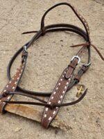 wester n headstall bridle leather roughout western headstall buckstitch breast collar western (12)