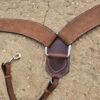 Chocolate Roughout Leather Breast Collar - view 2