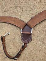 wester n headstall bridle leather roughout western headstall buckstitch breast collar western (2)