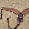 Chocolate Roughout Leather Breast Collar - view 5