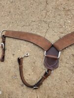 wester n headstall bridle leather roughout western headstall buckstitch breast collar western (3)