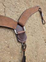 wester n headstall bridle leather roughout western headstall buckstitch breast collar western (8)