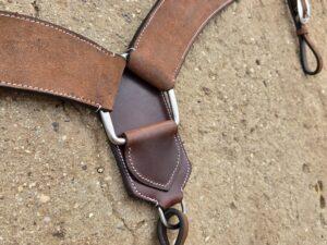 wester n headstall bridle leather roughout western headstall buckstitch breast collar western (8)