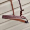 Leather Noseband / Tiedown - Basketweave Tooling - view 4