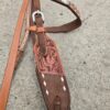 Wild Cactus - Browband Headstall with Cactus Tooling - view 8