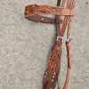 Wild Cactus - Browband Headstall with Cactus Tooling - view 6