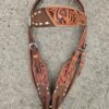 Wild Cactus - Browband Headstall with Cactus Tooling - view 4