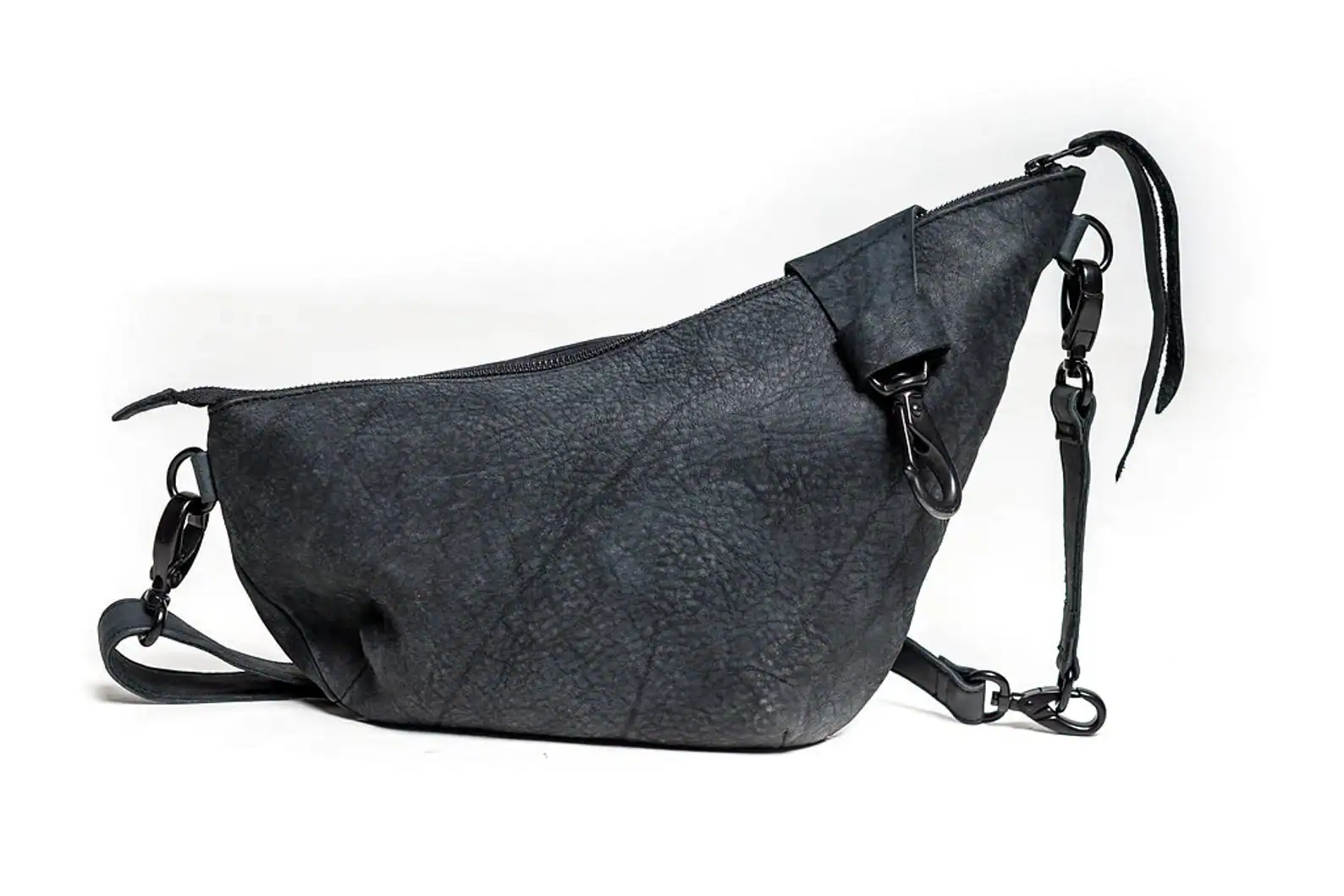 Black Leather Crossbody