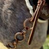Twisted Iron - Rose Gold Metal Ring Breast Collar with Conchos - view 4