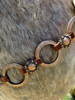 Cactus western horse tack metal ring breast collar and bridle ranchy horse tack cowboy gear weatern horse tack for sale ring set rose gold (15)