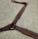handcrafted western leather headstall cowboy style horse bridle romel reins (32)