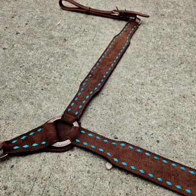 handcrafted western leather headstall cowboy style horse bridle romel reins (32)