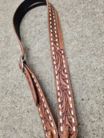 handcrafted western leather headstall cowboy style horse bridle romel reins (37)