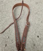 handcrafted western leather headstall cowboy style horse bridle romel reins (43)