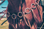 romel reins authentic western headstall for quarter horses handmade leather headstall with conchos and tooling premi (63)