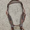 High Country - Turquoise Buckstitch Browband Headstall with Roughout Leather - view 3