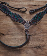 Ranch Hand Leather Headstalls HIGH RES Dog Collars western romel reins breast collars (71)