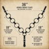1 breast collar measurement twisted iron