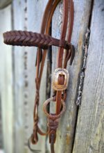 1 rose gold browband headstall metal rings