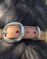 Ranch hand dog collar western dog collars leather dog collars buckstitch dog collars for ranch dogs cow dogs western premium leather dog collars (10)