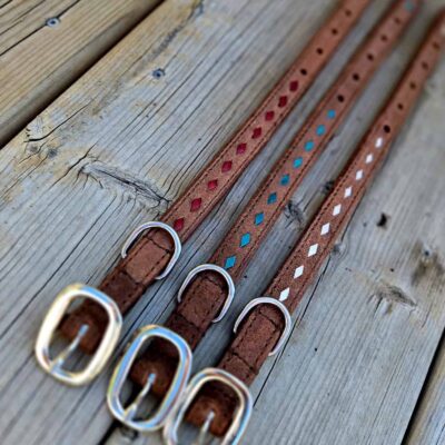 Ranch hand dog collar western dog collars leather dog collars buckstitch dog collars for ranch dogs cow dogs western premium leather dog collars (27)