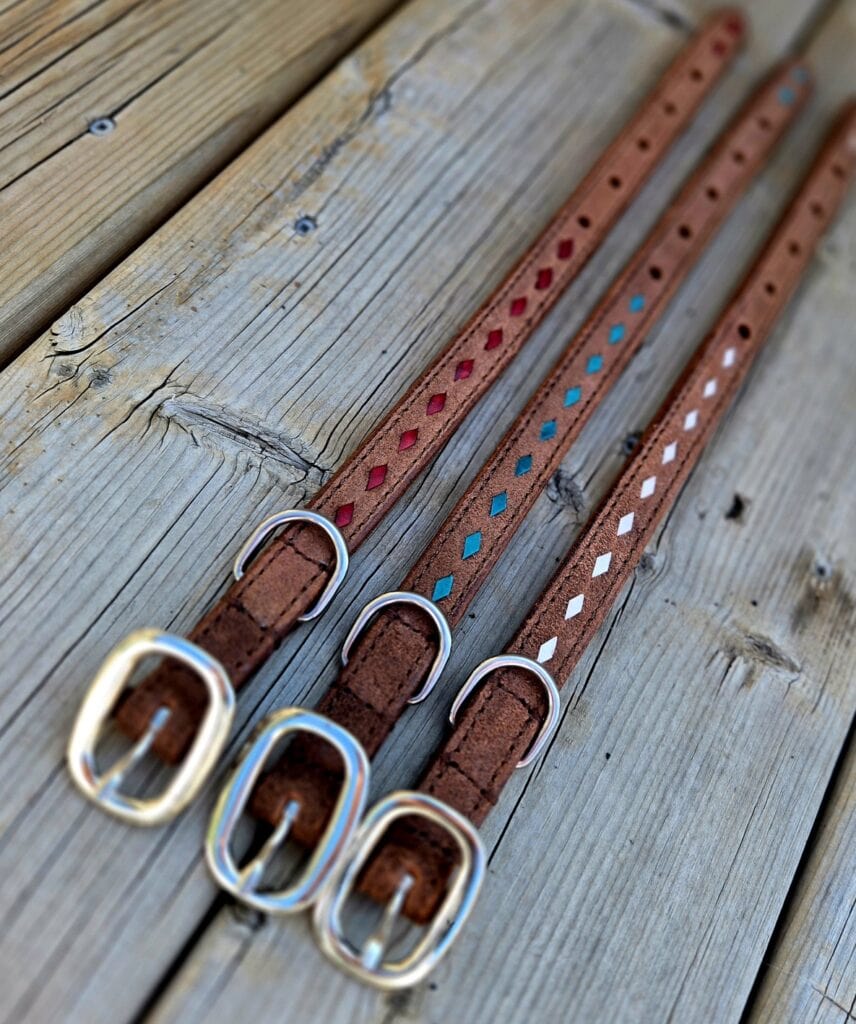 Ranch hand dog collar western dog collars leather dog collars buckstitch dog collars for ranch dogs cow dogs western premium leather dog collars (27)