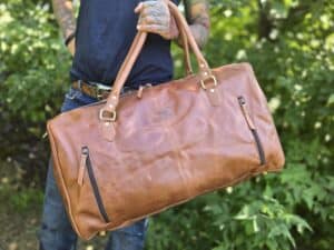 WESTERN DUFFEL BAGS Western travel bags western gym bag mens leather bag tooled leather bags (6)