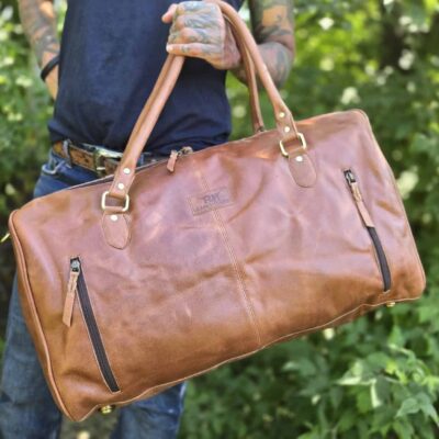 WESTERN DUFFEL BAGS Western travel bags western gym bag mens leather bag tooled leather bags (6)