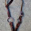 Twisted Iron - One Ear Headstall with Rose Gold Metal Rings - view 3