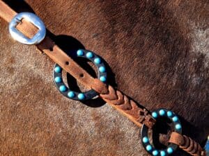 handcrafted western leather headstall cowboy style horse bridle romel reins (52) ranch hand horse tack