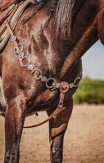 western metal ring headstall metal ring breast collar western horse tack ranch hand premium wenster bridle metal rings twisted iron (10)