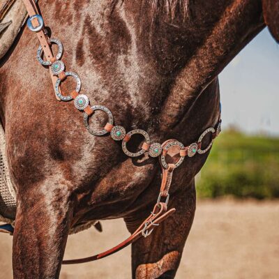 western metal ring headstall metal ring breast collar western horse tack ranch hand premium wenster bridle metal rings twisted iron (10)