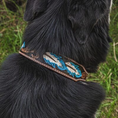 ranch hand western dog collars western collars for dogs leather dog collars cowboy dog shit (4)
