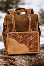 1 Handcrafted leather backpack diaper bag